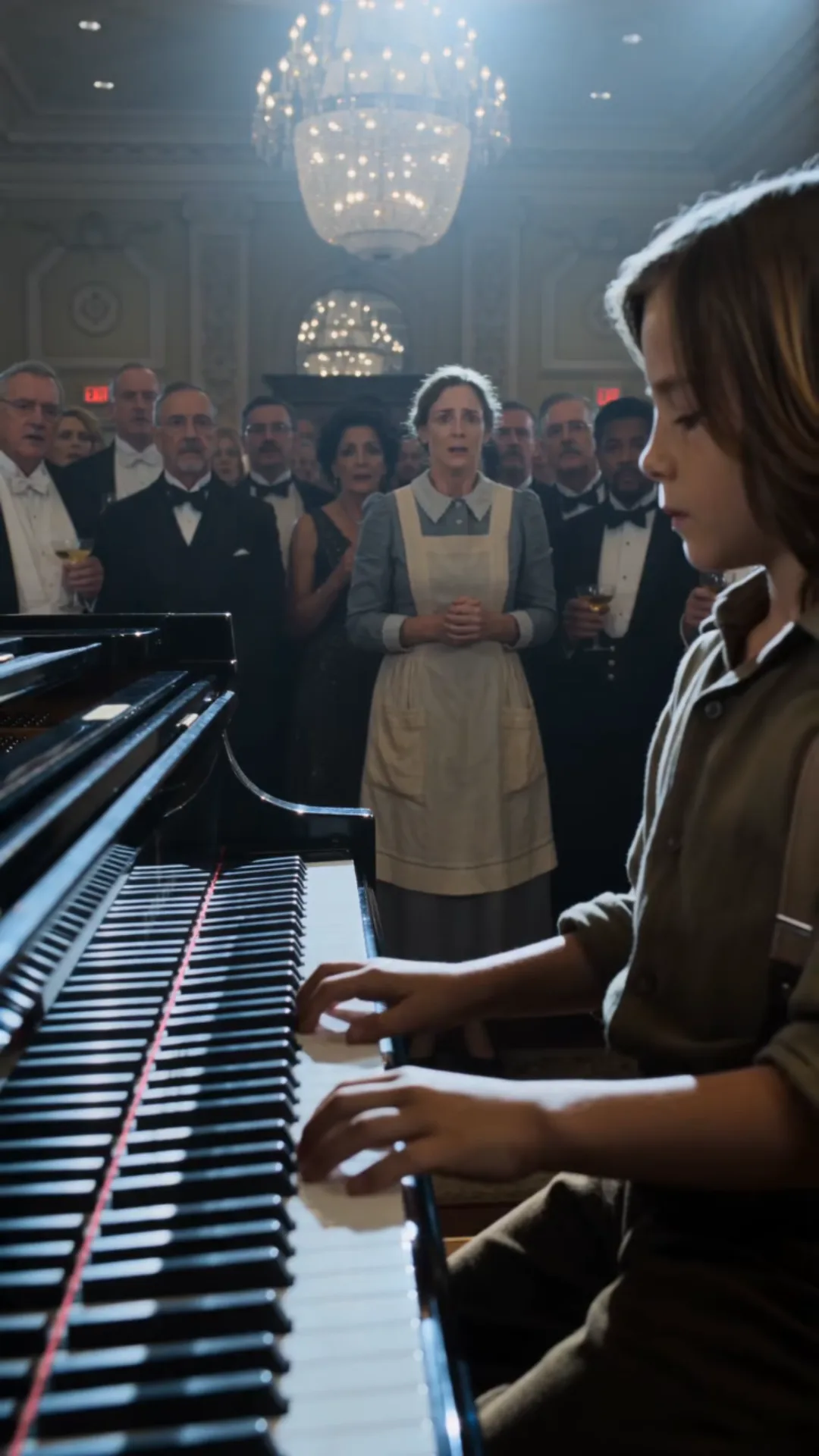 THE BOY AT THE GRAND PIANO