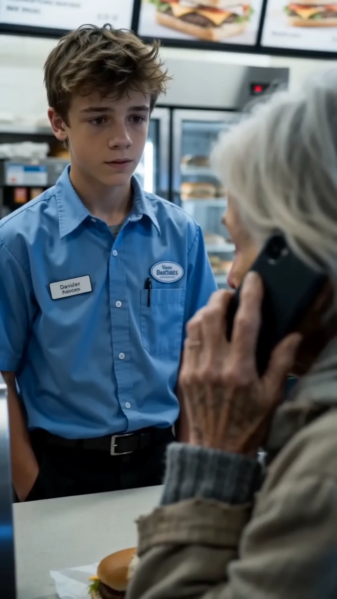 THE BOY BEHIND THE COUNTER