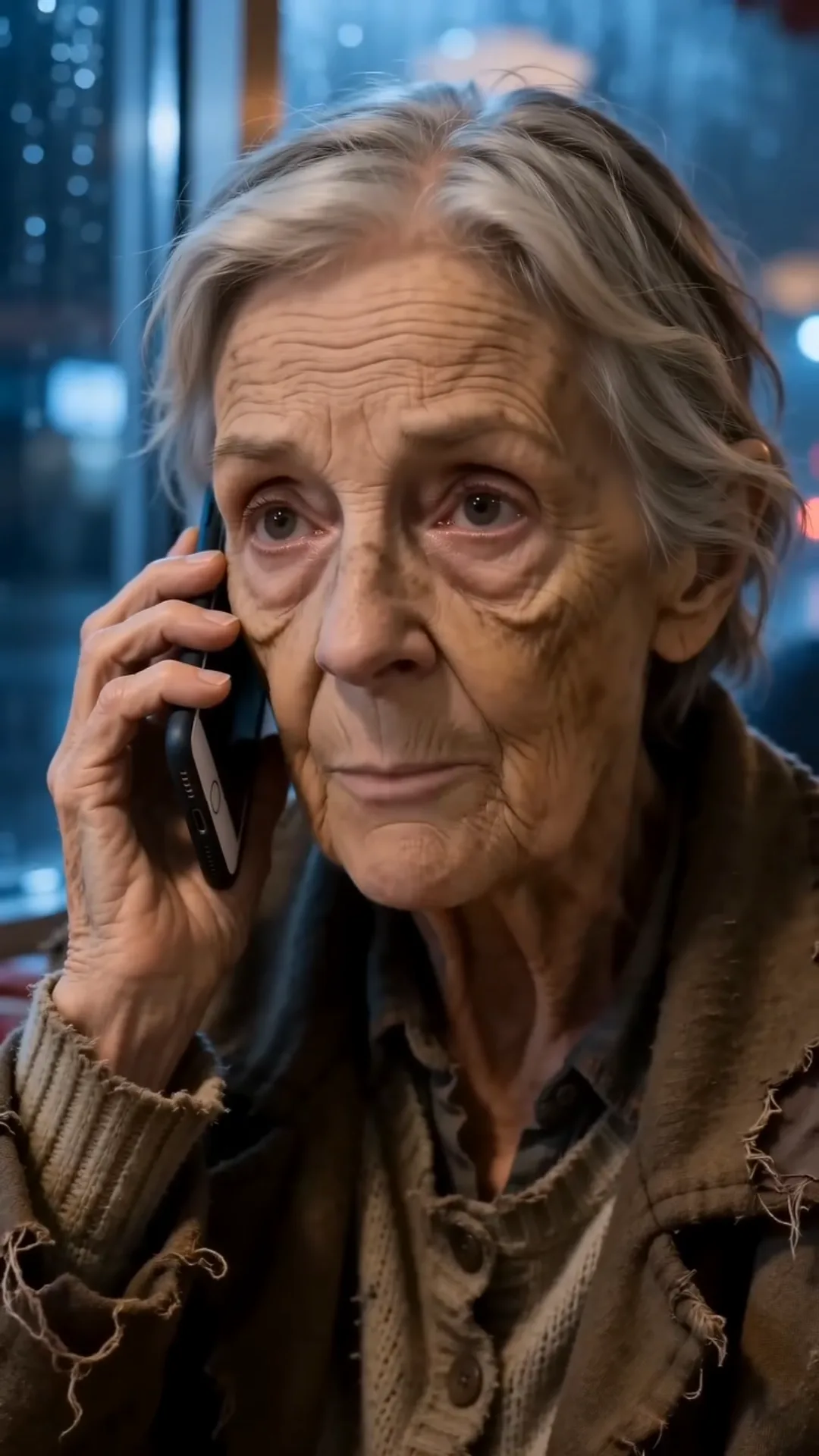 THE OLD WOMAN AT THE DINER