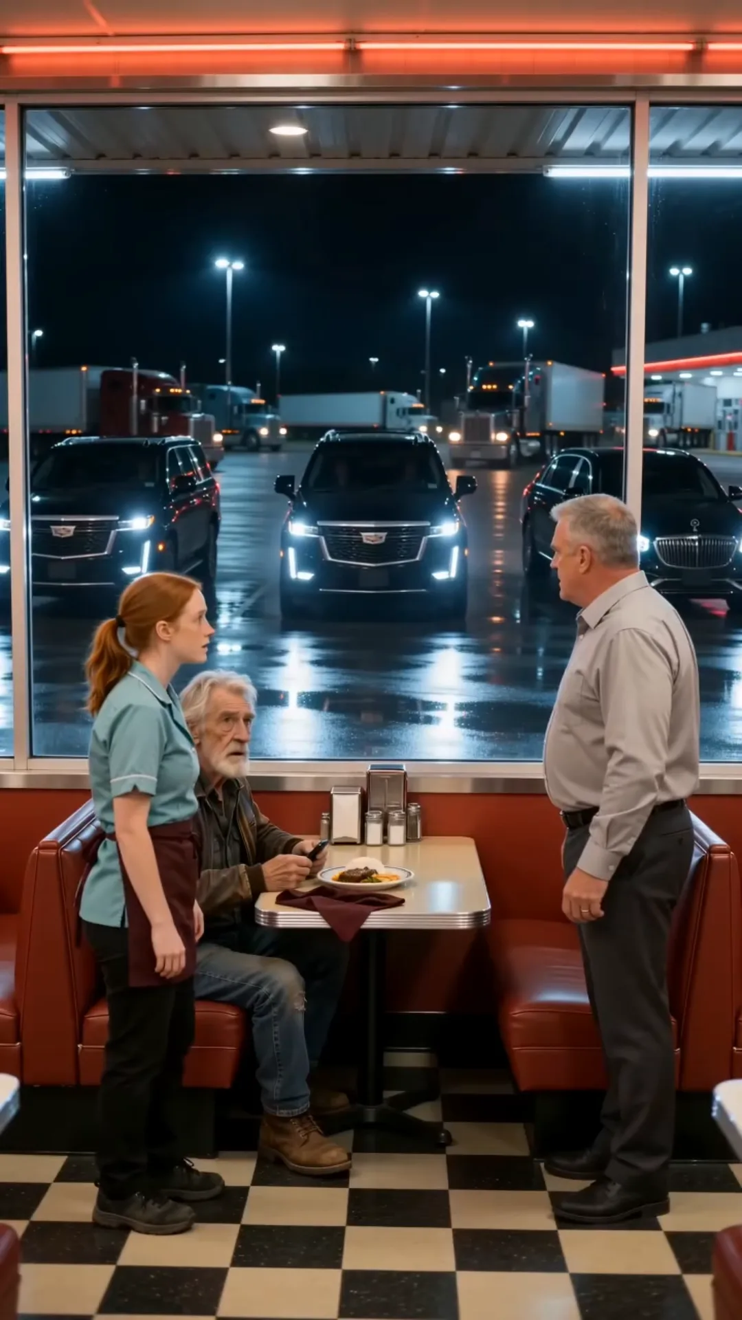THE WAITRESS WHO PAID FOR A TRUCK DRIVER