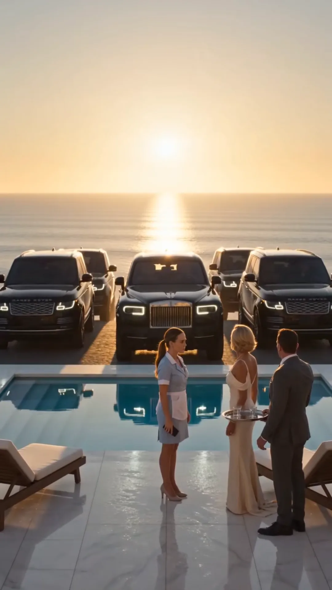 THE WAITRESS WHO SUMMONED FIVE LUXURY CARS