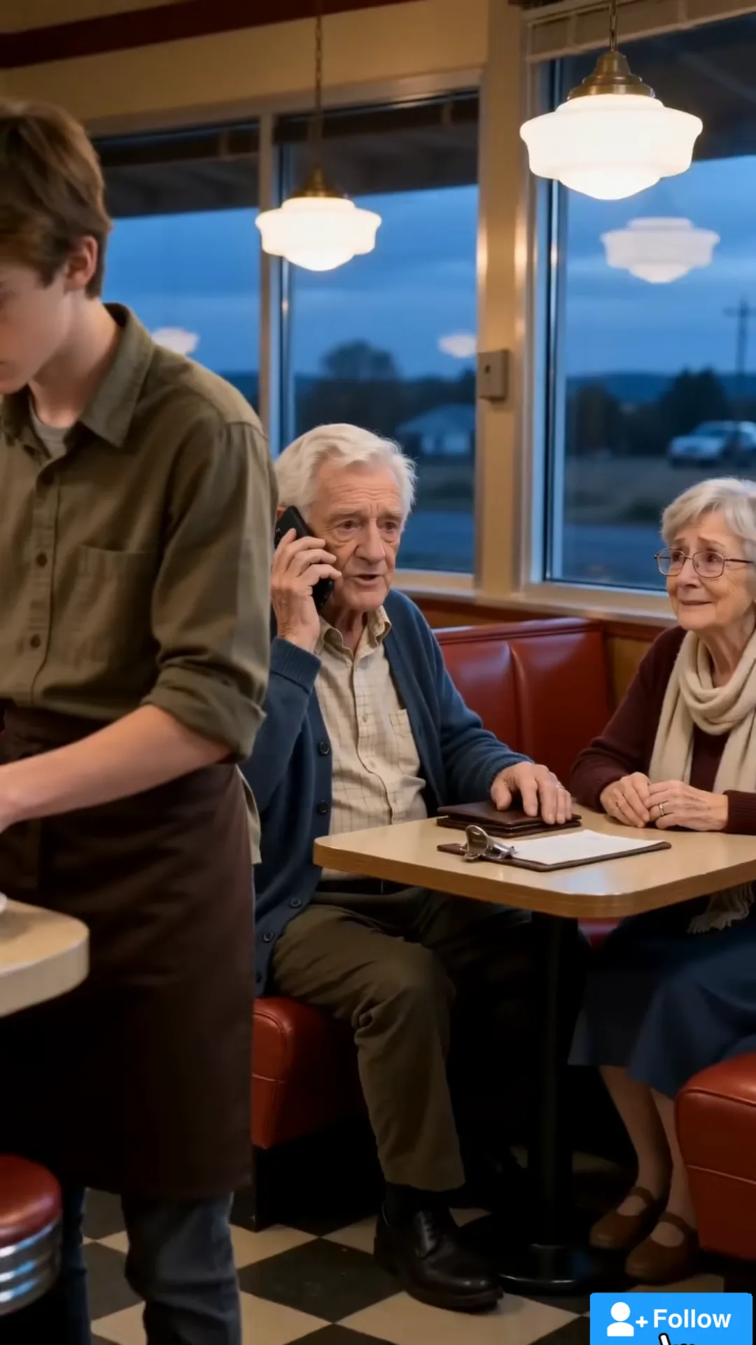 THE WAITER WHO PAID FOR THE WRONG STRANGERS