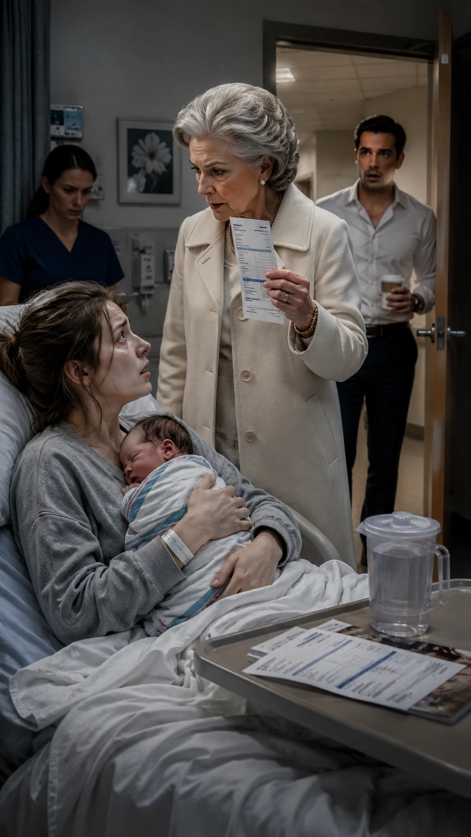 My Husband Said We Were Broke While My Grandmother Sent Him $300,000 A Month. He Walked Into My Hospital Room Smiling, Until He Saw The Bill In Her Hand.
