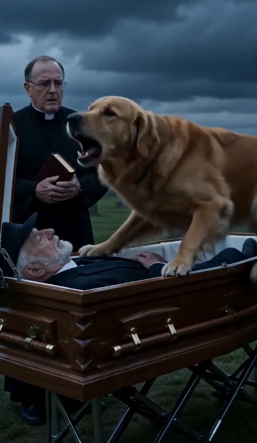 The Dog Who Refused to Leave the Coffin: Loyalty Until the Very Last Breath