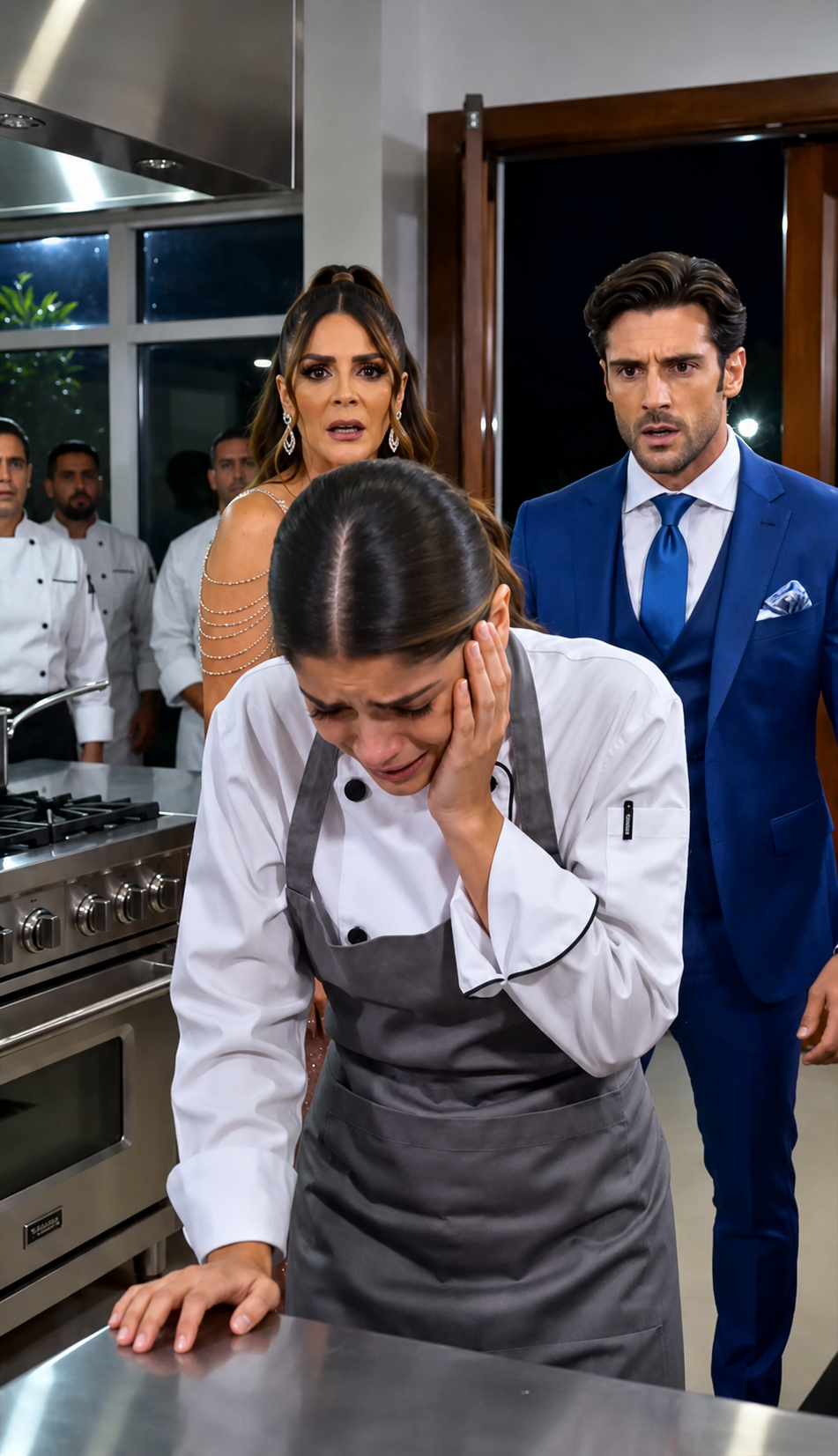 P1-The Rich Woman Slapped The Young Chef In The Mansion Kitchen… But The Mark On Her Neck Made The Heir Freeze