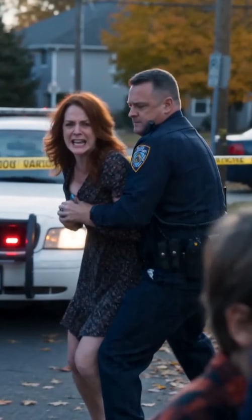 I agreed to babysit my sister’s seven-year-old for one night. The next morning, police knocked on my door. “You’re under arrest for kidnapping.” Behind them, my sister was sobbing, claiming I’d taken her son without permission. I stood there frozen—until my nephew stepped forward, hands trembling. “Officer… please look at this.”