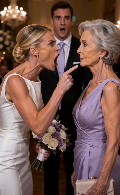 At my son’s wedding, the bride raised her voice an…