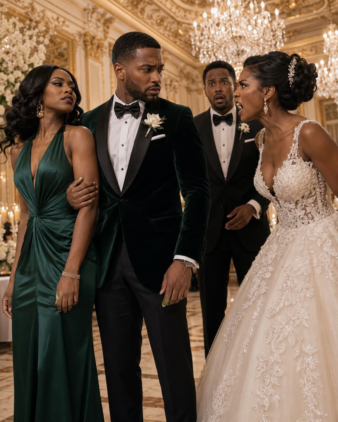 My ex-husband invited me to his wedding to see me alone, so I hired an actor as a date… but when the bride saw him with me, her face turned colorless.