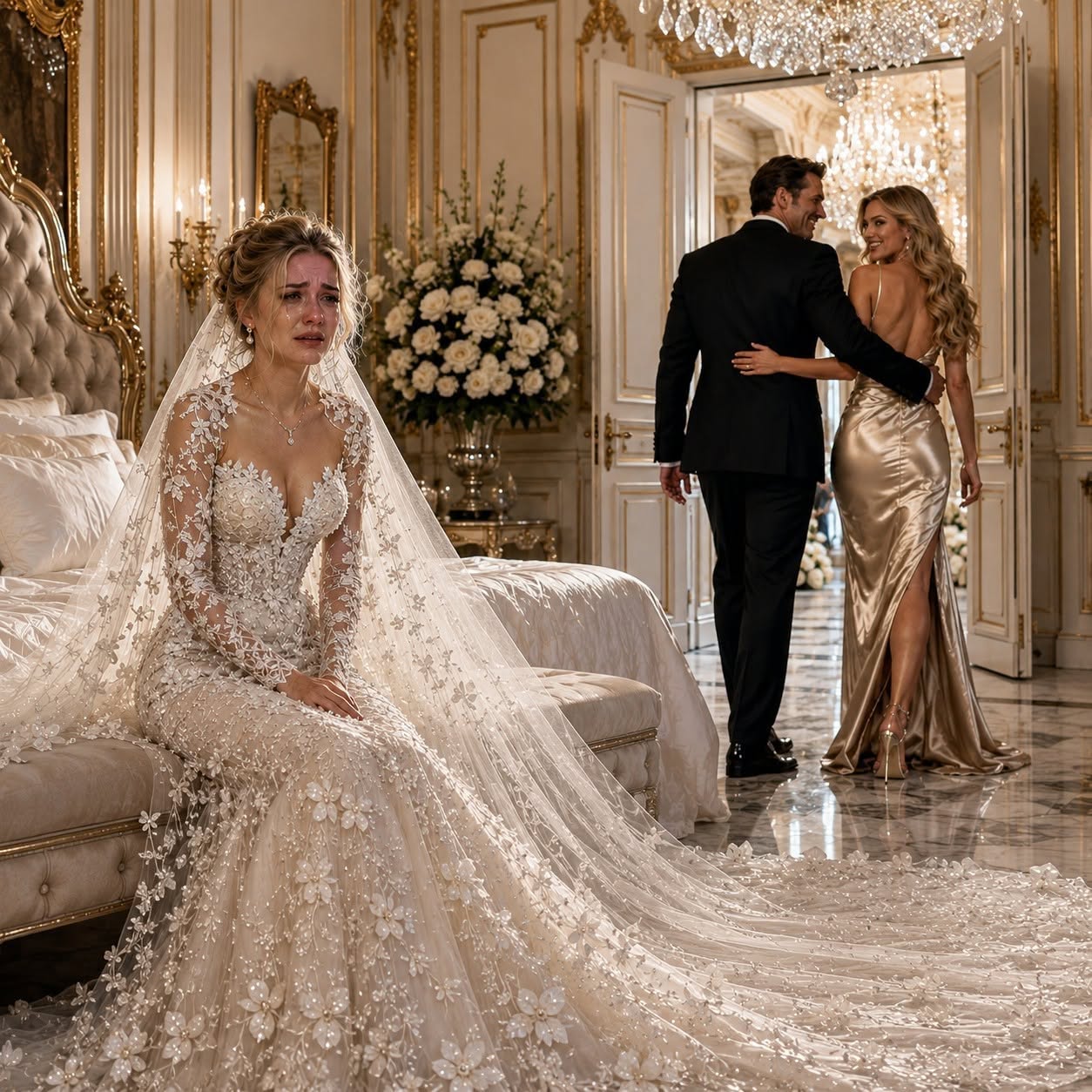 He Left Me on Our Wedding Night for His Mistress—3 Days Later the Mansion Was Empty, His Family Company Was Sold, and He Begged Outside My Locked Gates...018