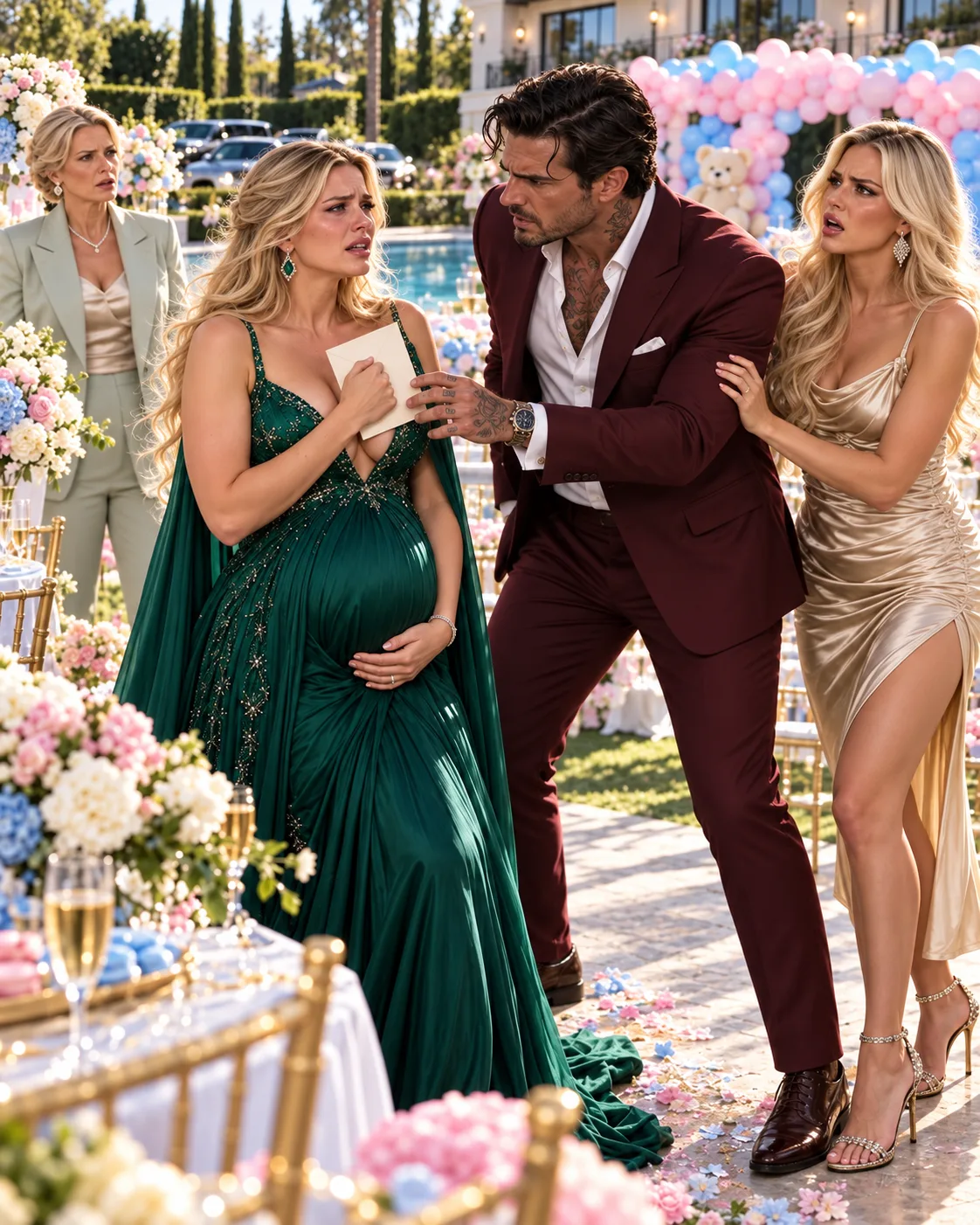 MY MAFIA BOSS HUSBAND KISSED HIS MISTRESS AT OUR BABY’S GENDER REVEAL—THEN HE OPENED THE SECOND PAGE AND REALIZED HIS PREGNANT WIFE HAD JUST TAKEN CONTROL OF HIS EMPIRE