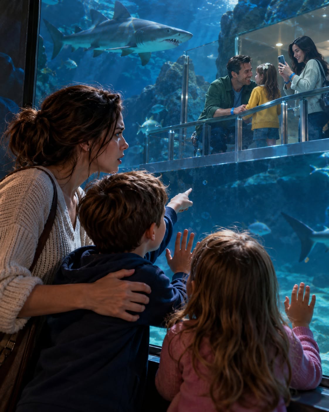 MY HUSBAND LEFT US AT THE AQUARIUM FOR A “WORK EMERGENCY”—THEN OUR SON SAW HIM ON A VIP TOUR WITH ANOTHER FAMILY