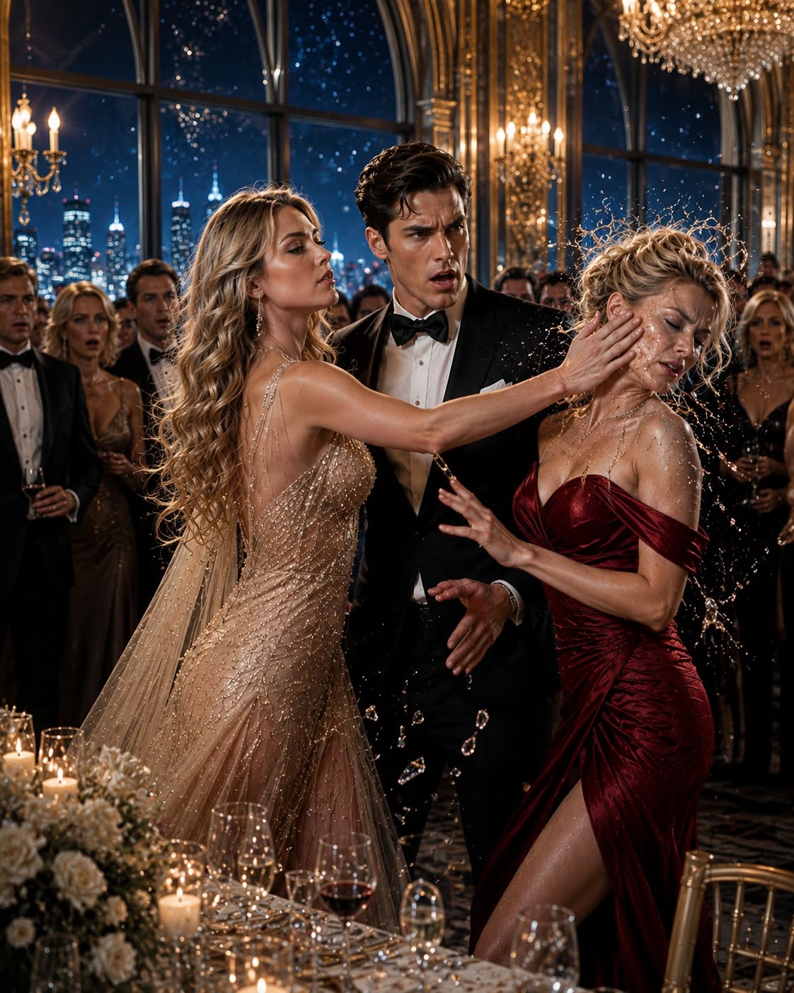 MY HUSBAND LET HIS MISTRESS POUR CHAMPAGNE ON ME AND SLAP ME IN FRONT OF 200 GUESTS—THIRTY MINUTES LATER, I WITHDREW $70 MILLION AND THE EMPIRE HE THOUGHT WAS HIS BEGAN COLLAPSING AROUND HIM