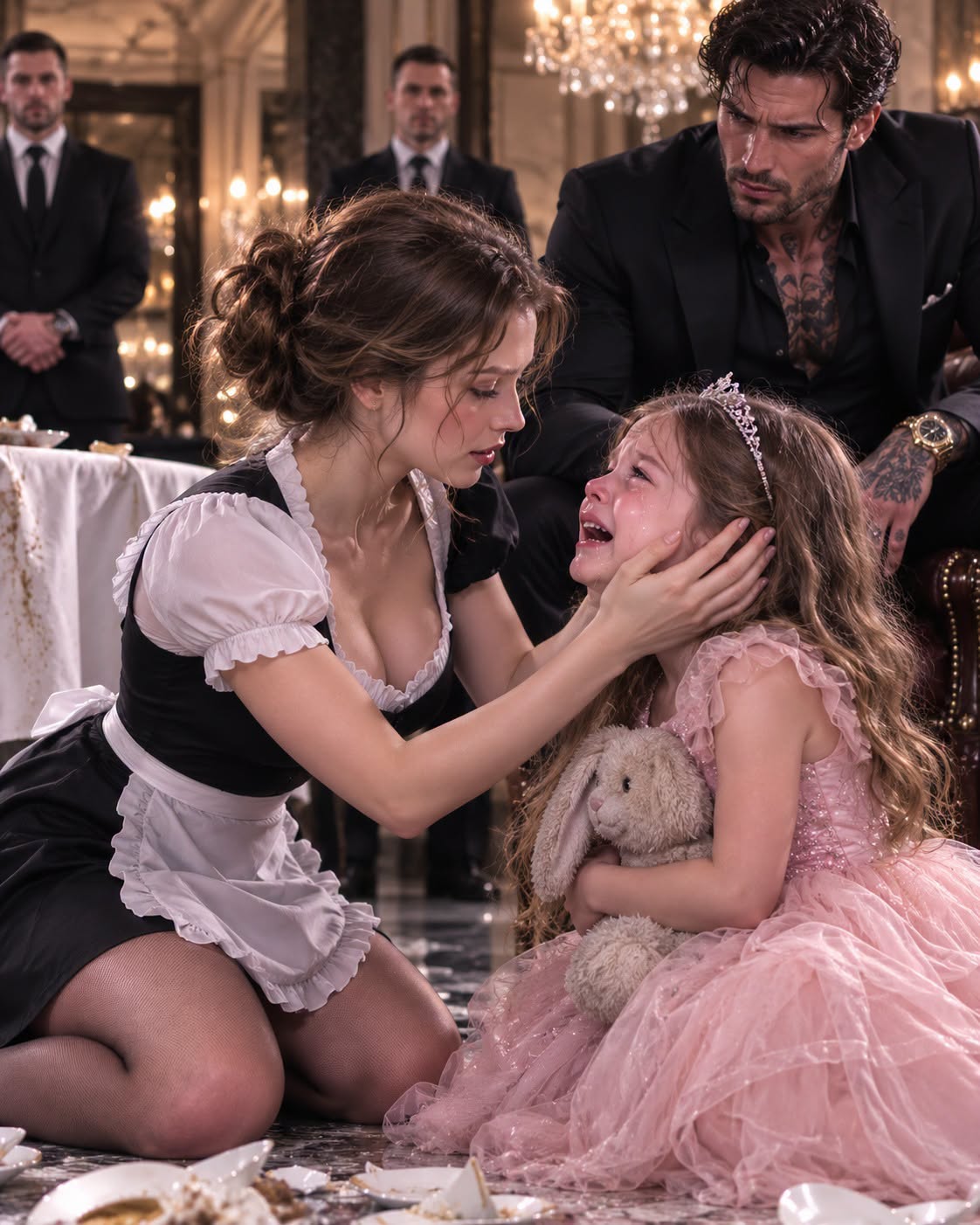 Fourteen Nannies Quit on the Mafia Boss’s Daughter — Then a Exhausted Waitress Grabbed the Glass Right From Her Hand and Changed the Underworld Forever!