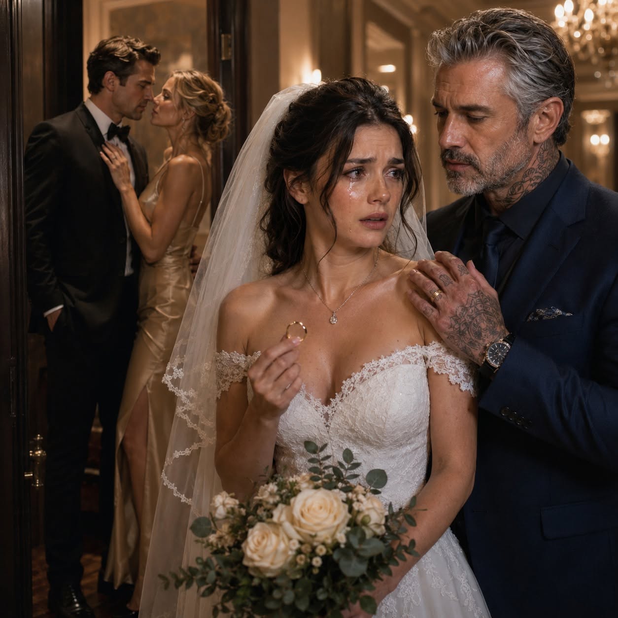 SHE CAUGHT THE MAFIA HEIR CHEATING JUST MINUTES BEFORE THEIR $5 MILLION WEDDING—BUT WHEN SHE WALKED AWAY, HIS RUTHLESS BILLIONAIRE FATHER OFFERED HER SOMETHING HIS SON NEVER COULD, AND THE ENTIRE MORETTI EMPIRE TURNED AGAINST THEM
