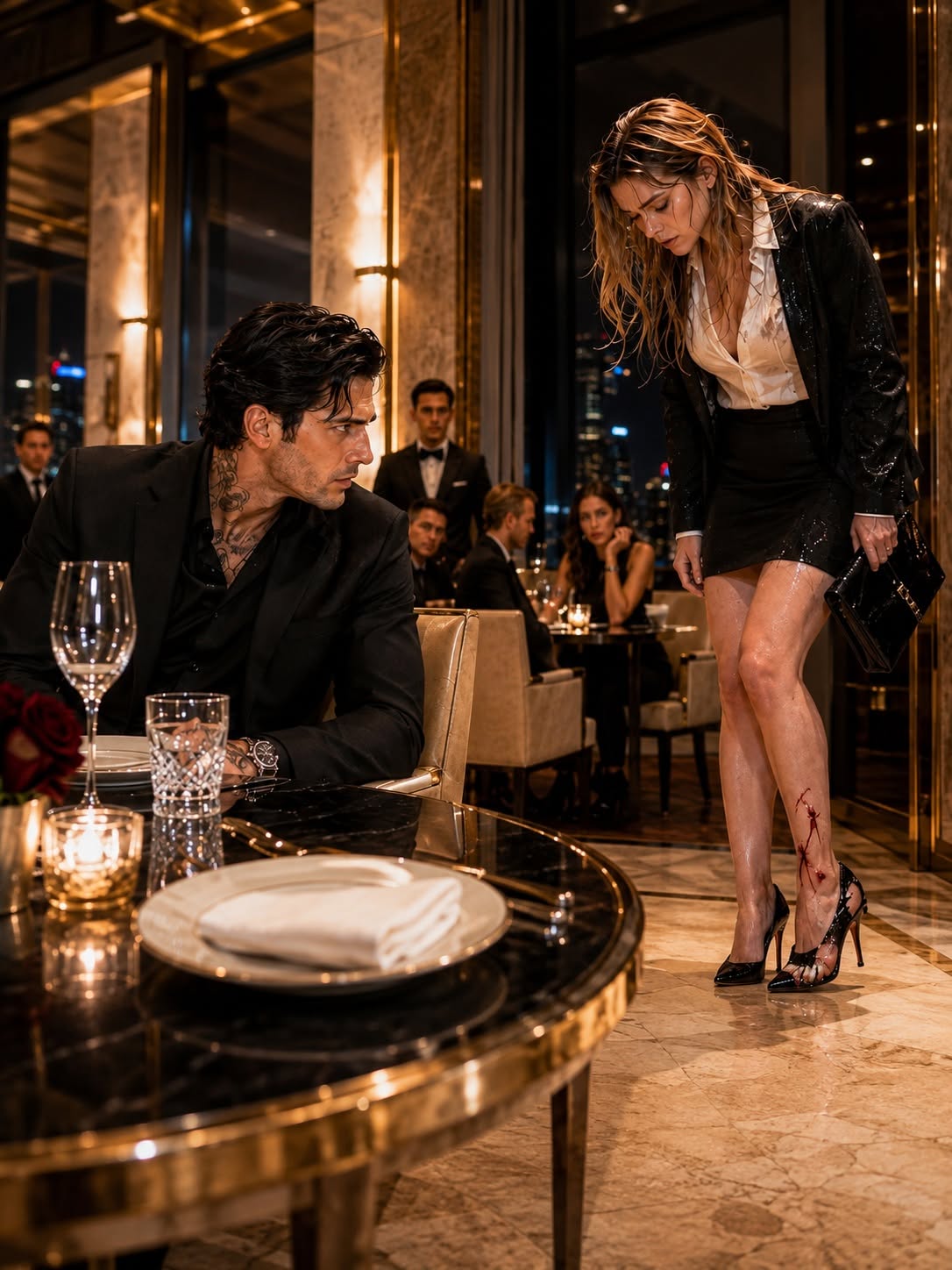 SHE APOLOGIZED FOR BEING TEN MINUTES LATE TO THE MAFIA BOSS—BUT WHEN HE SAW BLOOD ON HER SHOE, HE DISCOVERED THE MISSING ART DOCUMENT WAS HIDING A SECRET THAT COULD BRING DOWN HIS ENTIRE FAMILY