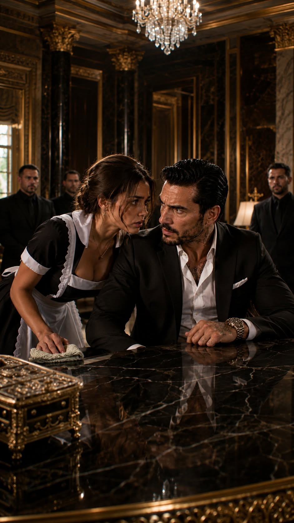 THE HOTEL MAID WHISPERED “YOUR BODYGUARDS ARE TRAITORS”—THE MAFIA BOSS TOOK THE BACK DOOR, THEN SHE RECOGNIZED THE MAN WHO MURDERED HER FATHER EIGHT YEARS AGO