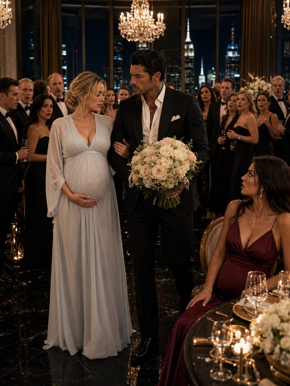 HE TOOK HIS MISTRESS TO A LAVISH DINNER TO PROVE HIS PREGNANT EX-WIFE MEANT NOTHING—THEN SHE WALKED IN BESIDE THE MOST FEARED MAFIA KING, AND THE ENTIRE ROOM STOOD FOR HER