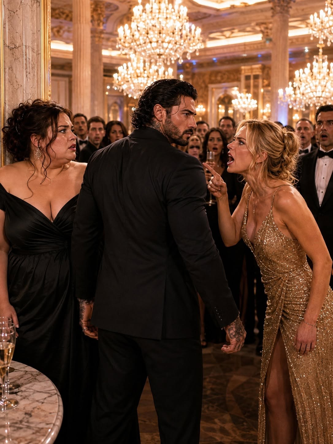 They Mocked the Plus-Size Woman Who Rebuilt the Ballroom—Then Chicago’s Most Feared Mafia Boss Crossed the Room, Revealed Who She Really Was, and Made the Entire Family Regret Laughing