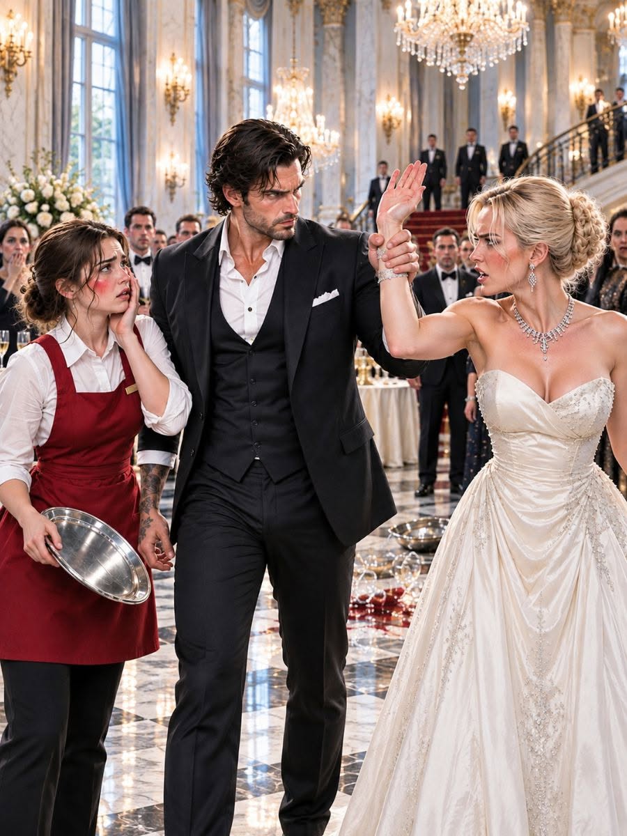 HIS FIANCÉE SLAPPED THE WAITRESS AT THE GALA—THE MAFIA BOSS CROSSED THE BALLROOM WITHOUT A WORD, BUT NOBODY KNEW THE WOMAN BLEEDING ON THE FLOOR WAS HIS SECRET PARTNER