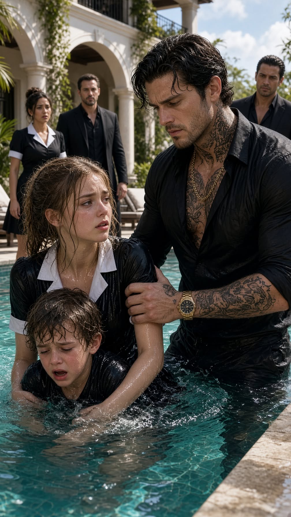 Maid Saved His Drowning Son From the Pool — The Mafia Boss Grabbed Her: ‘You’re Never Leaving”