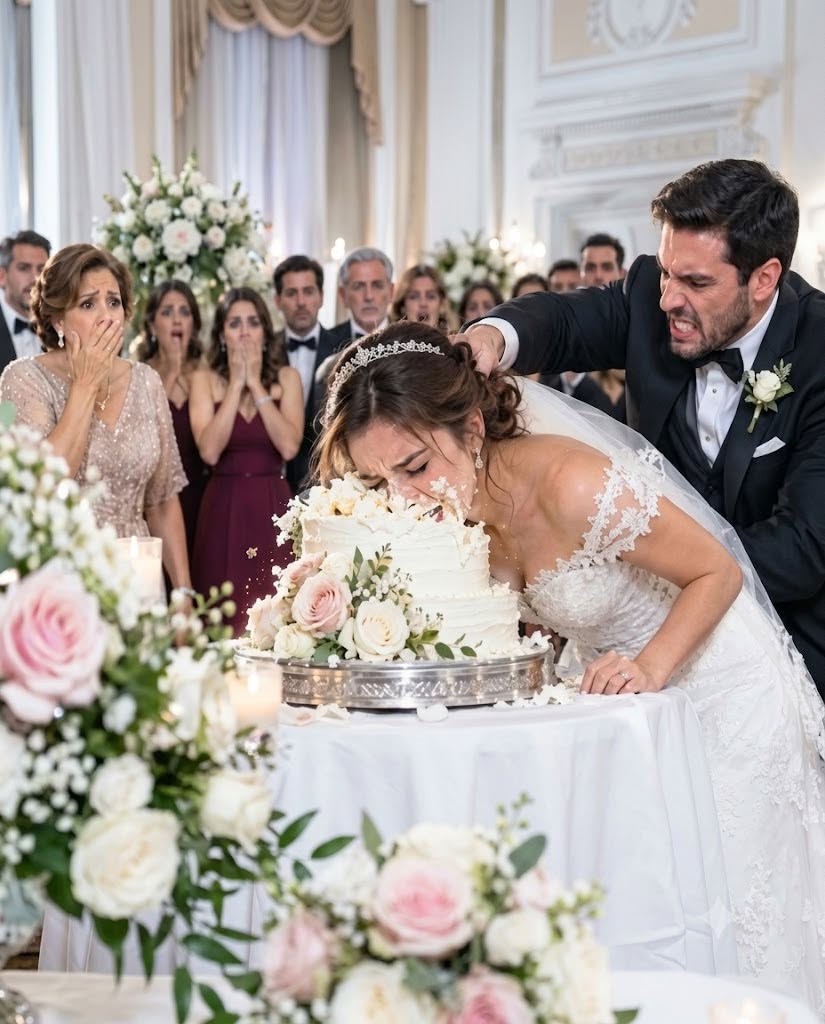 My Husband Shoved My Face Into Our Wedding Cake and Called It a Joke—Then His Mother Slipped Me a Photograph of the First Wife Everyone Said Had “Run Away”