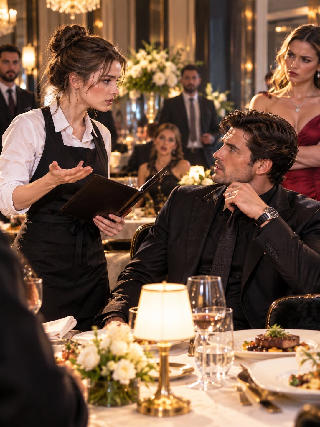 THE MAFIA BOSS LAUGHED, “SHE CAN’T EVEN READ THE MENU”—THEN THE BROKE WAITRESS SPOKE PERFECT FRENCH AND REVEALED A SECRET HIS FAMILY HAD BURIED FOR FIFTEEN YEARS