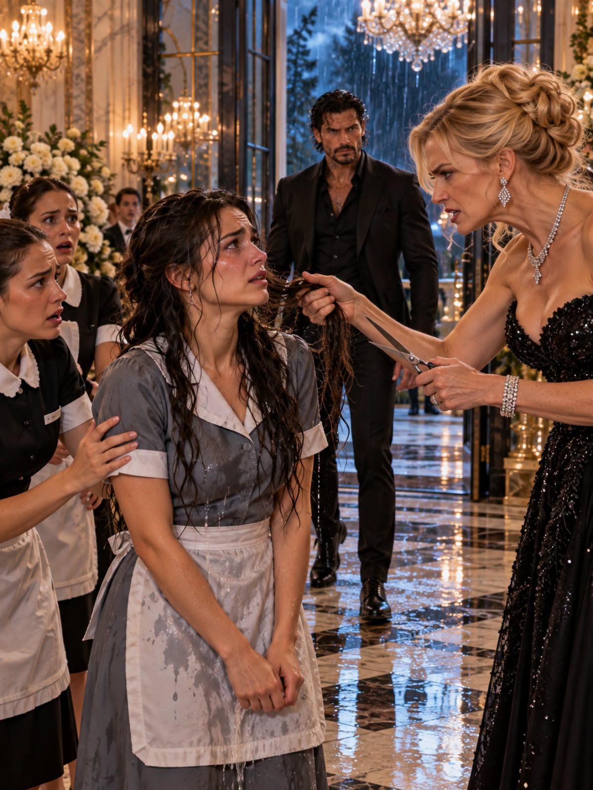 EVERYONE WATCHED THE POOR MAID BEING HUMILIATED—THEN THE MAFIA BOSS STEPPED FORWARD, AND THE SECRET BEHIND HER MOTHER’S DEATH BROUGHT AN ENTIRE DYNASTY TO ITS KNEES