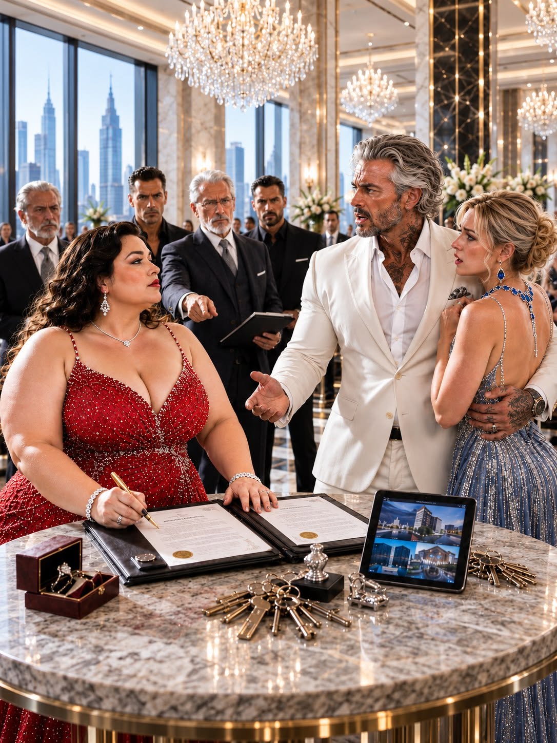 THE MAFIA BOSS PUBLICLY CHOSE HIS MISTRESS IN FRONT OF 500 GUESTS—HIS PLUS-SIZE WIFE SMILED, OPENED HER FATHER’S FINAL FILE, AND REVEALED WHO ACTUALLY OWNED HIS EMPIRE