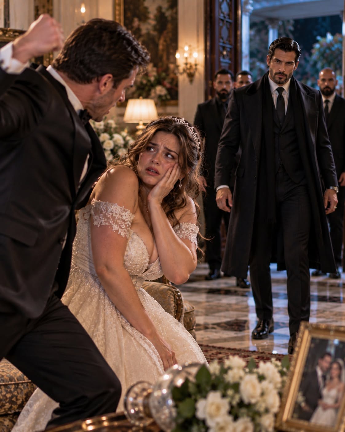 HE SLAPPED HIS CURVY BRIDE IN FRONT OF NEW YORK’S RICHEST FAMILIES—THEN THE SILVER-HAIRED MAFIA BOSS STEPPED BETWEEN THEM AND EXPOSED THE SECRET HER FIANCÉ HAD TRIED TO ERASE