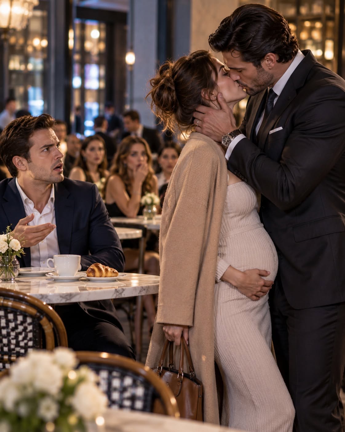 Her Ex Mocked Her Pregnancy in Front of an Entire Café—Then the Ruthless Mafia Boss Walked In, Kissed Her, and Discovered the Baby She Was Carrying Was His