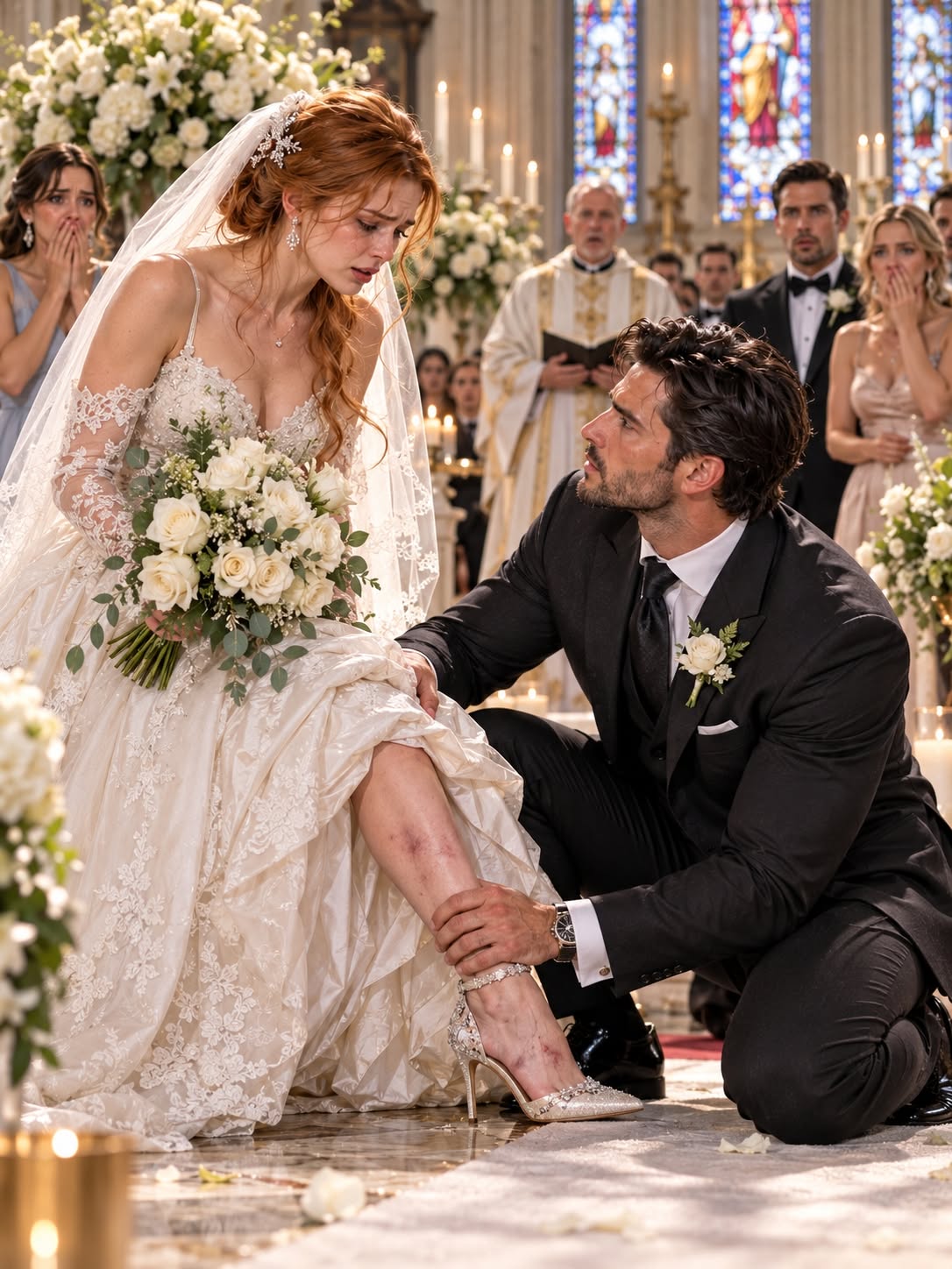 THE MAFIA BOSS STOPPED HIS OWN WEDDING WHEN HIS BRIDE LIMPED DOWN THE AISLE—BUT WHAT HE FOUND BENEATH HER DRESS EXPOSED A BETRAYAL THAT COULD DESTROY HIS ENTIRE EMPIRE