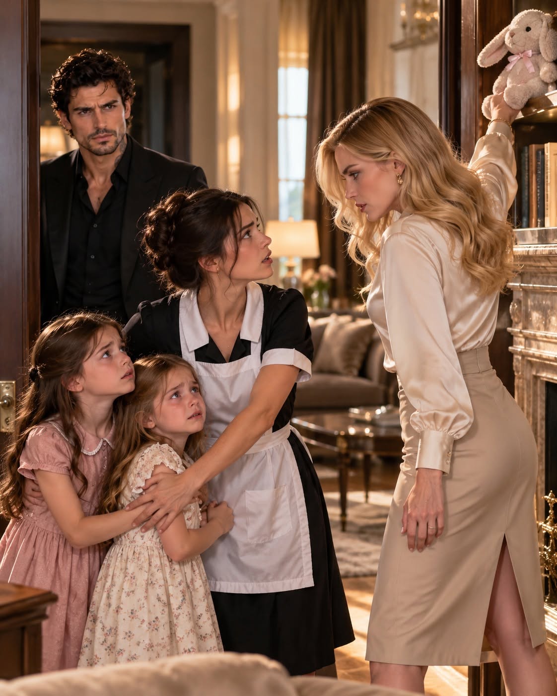 THE MAFIA BOSS FAKED A BUSINESS TRIP TO SPY ON HIS FIANCÉE—BUT WHEN HE SAW WHAT SHE DID TO HIS TWO LITTLE DAUGHTERS, HE REALIZED THE MAID HE'D BEEN WARNED ABOUT WAS THE ONLY PERSON KEEPING HIS FAMILY ALIVE