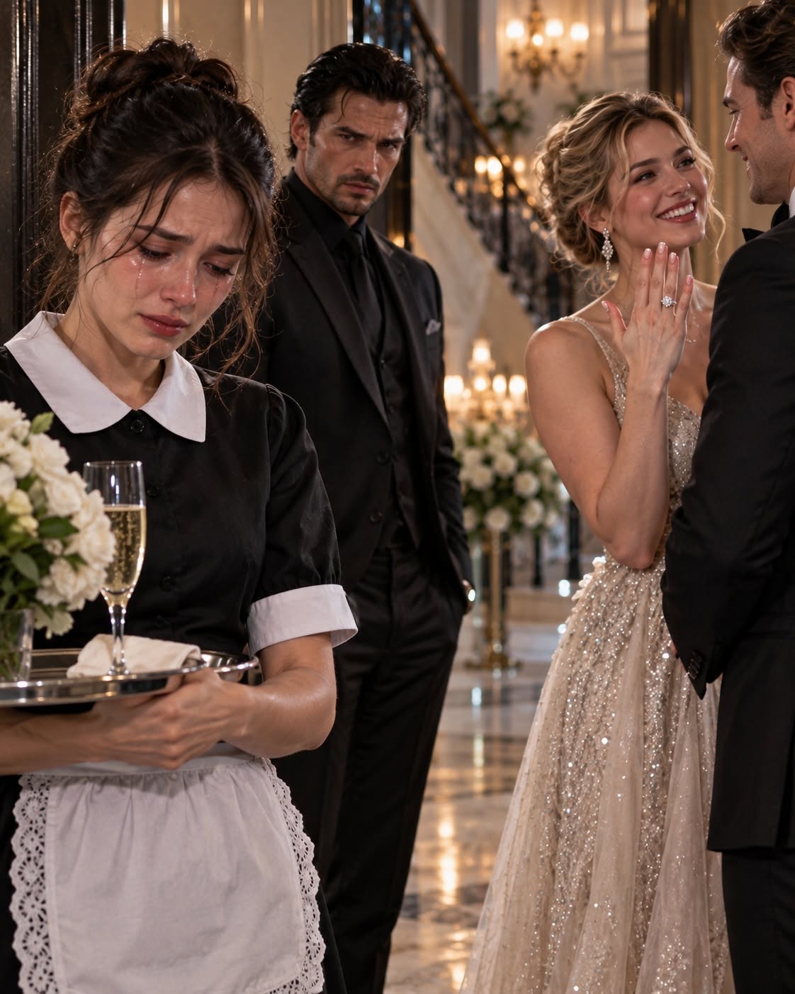 The Cruel Fiancée Humiliated the Maid at a Billionaire Gala—Then the Terrified Mafia Boss Saw a Single Tear, Dropped $200 Million Mid-Sentence, and Shocked the Entire Elite!
