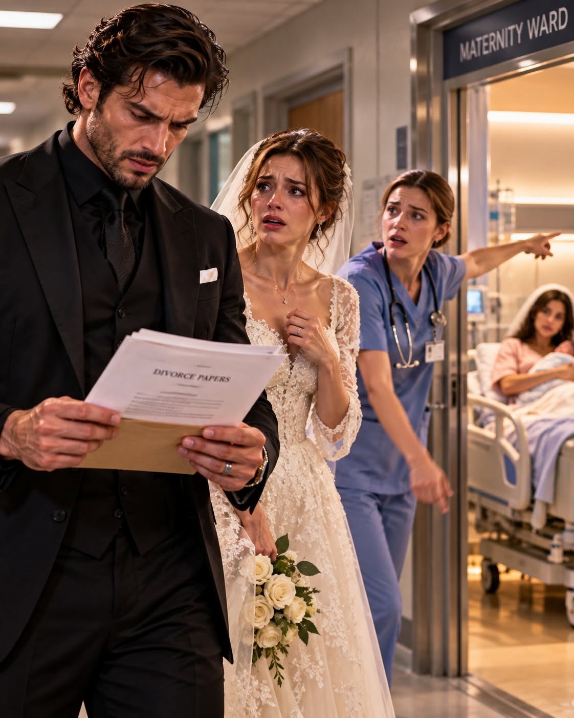 The Mafia Boss Filed for Divorce on Their Anniversary — Then the Nurse Led Him to the Maternity Ward Where Everything He Knew Shattered Forever