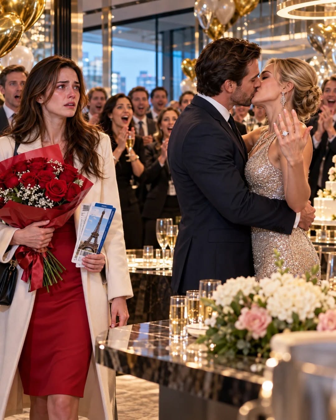 "The Unfaithful Husband Celebrated His Engagement To The Female CEO While His Secret Billionaire Wife Brought Paris Tickets—Then She Pulled Her 83% Share Worth $558M And Destroyed His Entire Empire Overnight!"