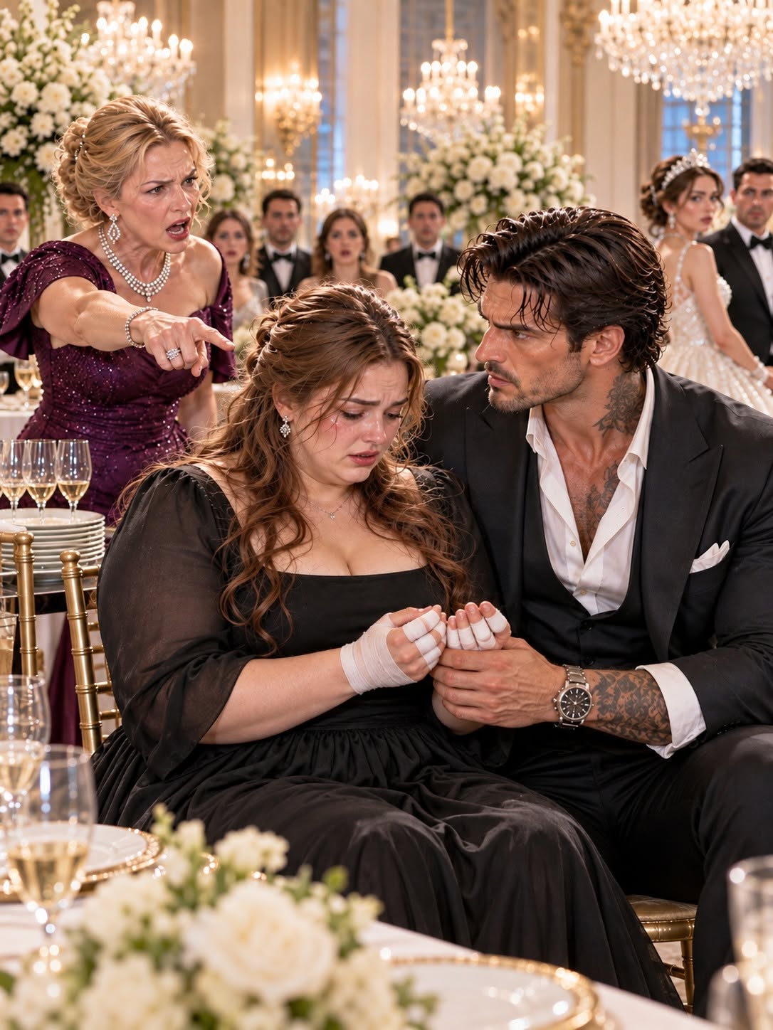 The Billionaire Mafia Boss Screamed 'Stop the Wedding!' When He Saw His Plus-Size Wife's Bleeding Hands—And Destroyed His Entire Family in 10 Minutes Flat!