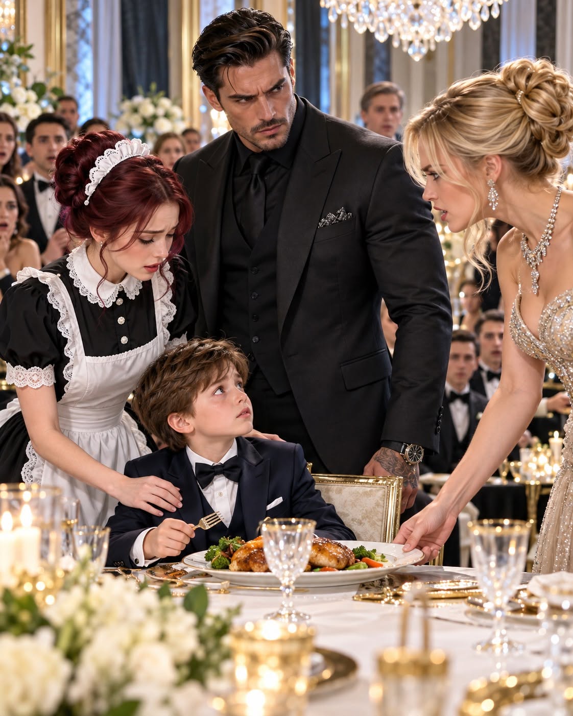THE MAFIA BOSS CAUGHT HIS FIANCÉE STARVING HIS NINE-YEAR-OLD SON—THEN THE BOY WHISPERED SIX WORDS THAT BROUGHT AN ENTIRE EMPIRE TO ITS KNEES