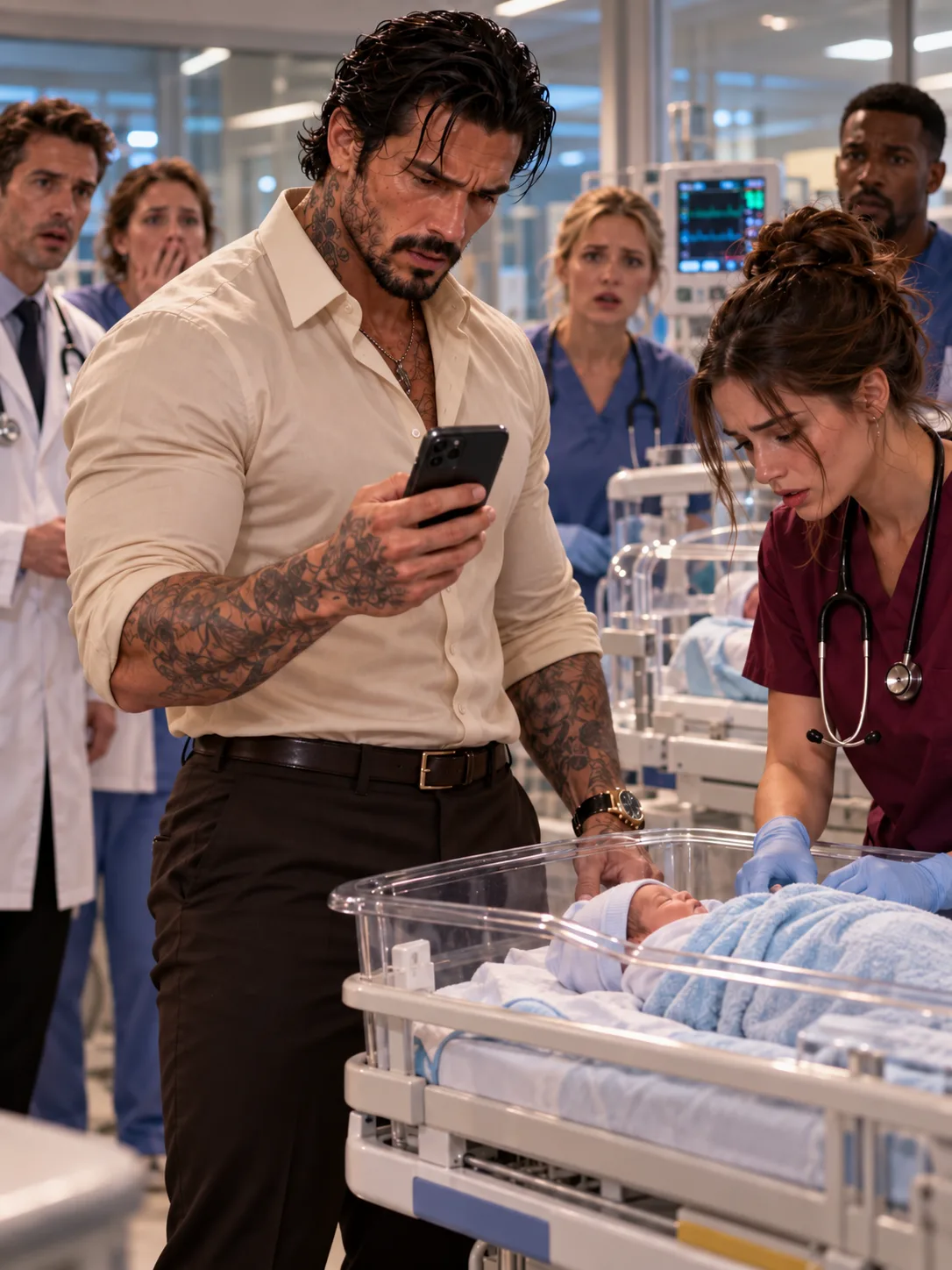 FIFTEEN DOCTORS GAVE UP ON THE MAFIA BOSS’S PREMATURE NEPHEW—UNTIL A BROKE NURSE WITH A BRUISED FACE SAVED HIM, AND THE SECRET BEHIND HER INJURIES EXPOSED THE MAN WHO HAD BEEN TRYING TO DESTROY HIS FAMILY FROM THE INSIDE