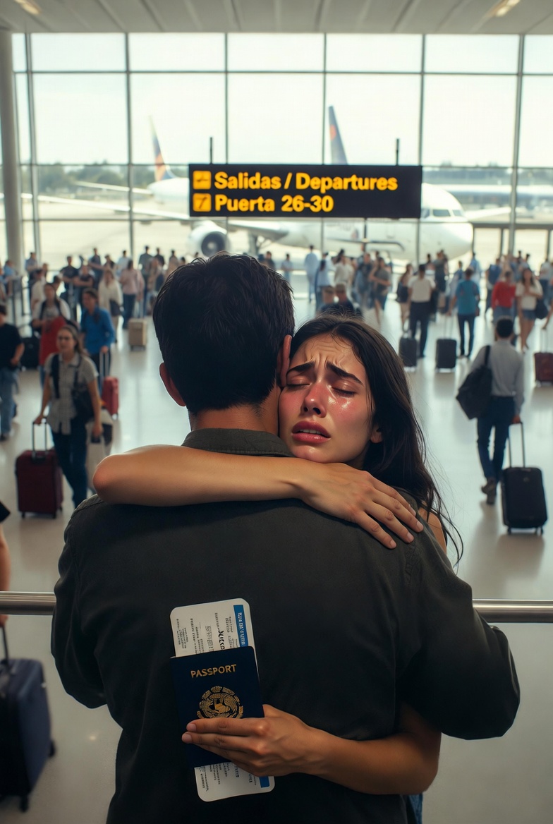 SHE CRIED AT THE AIRPORT WATCHING HER HUSBAND LEAVE FOR “TWO YEARS”… BUT ONE HOUR LATER, SHE EMPTIED THE $650,000 ACCOUNT AND FILED FOR DIVORCE