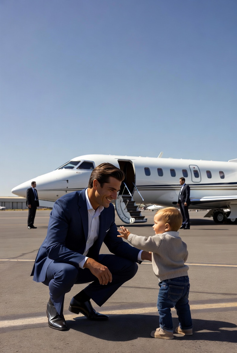 The Billionaire Was About to Board His Private Jet… Until a 5-Year-Old Girl Grabbed His Leg and Whispered a Secret in Russian