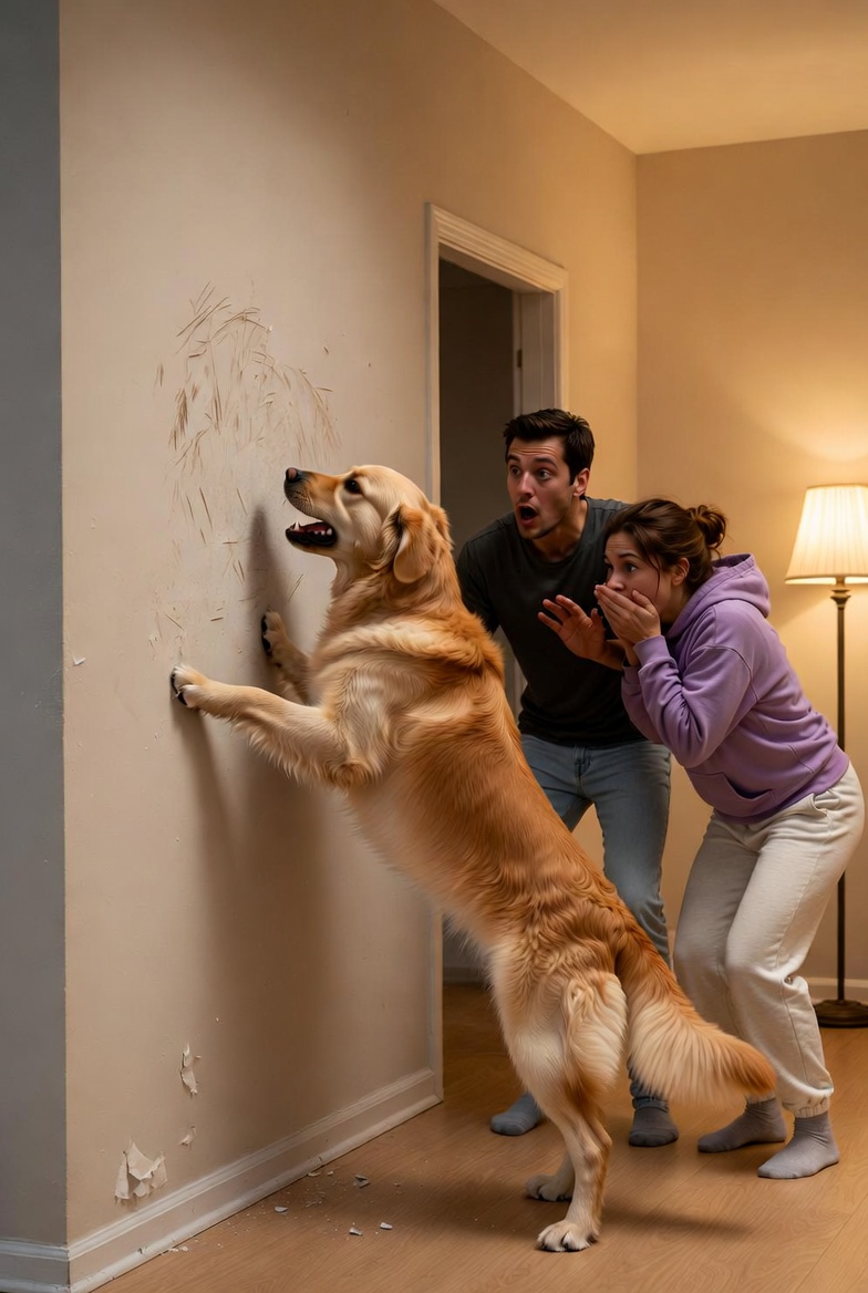 Their Dog Wouldn’t Stop Growling at the Wall… And What the Poor Couple Found Behind It Changed Their Lives Forever