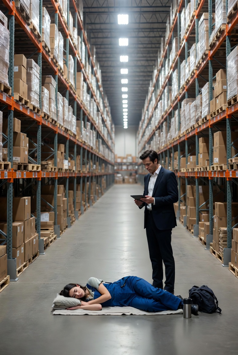 💔🔥 “No One Knew She Slept in the Warehouse… Until the Billionaire Owner Saw the Cameras”