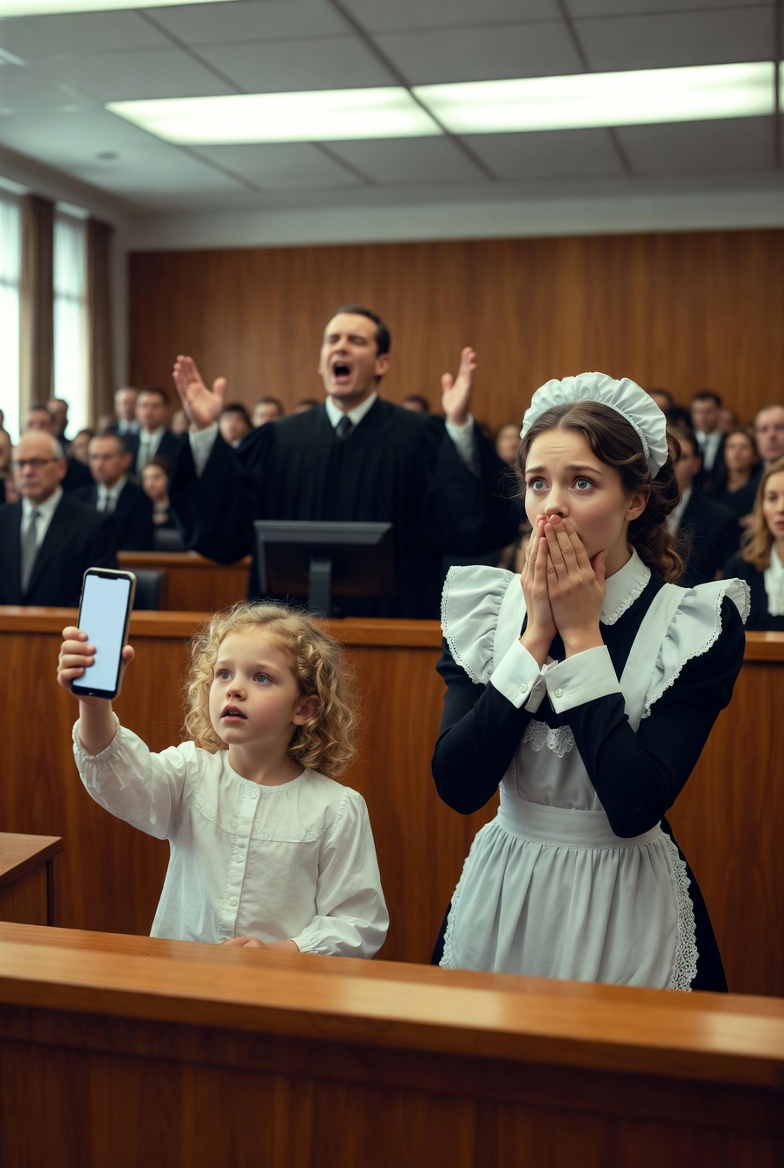 ⚖️💔 “When the Billionaire’s Daughter Raised Her Phone… the Corrupt Judge Turned Pale”