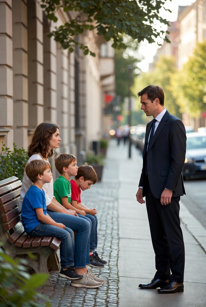 🔥 THE BILLIONAIRE STEPPED OUT OF HIS CAR AND SAW HIS EX WITH THREE BOYS WHO LOOKED EXACTLY LIKE HIM