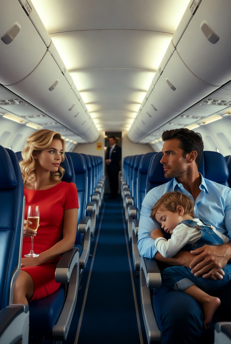 ✈️💔 “Single Father Mocked by a CEO… Until the Captain Asked: ‘Is There a Pilot on Board?’”