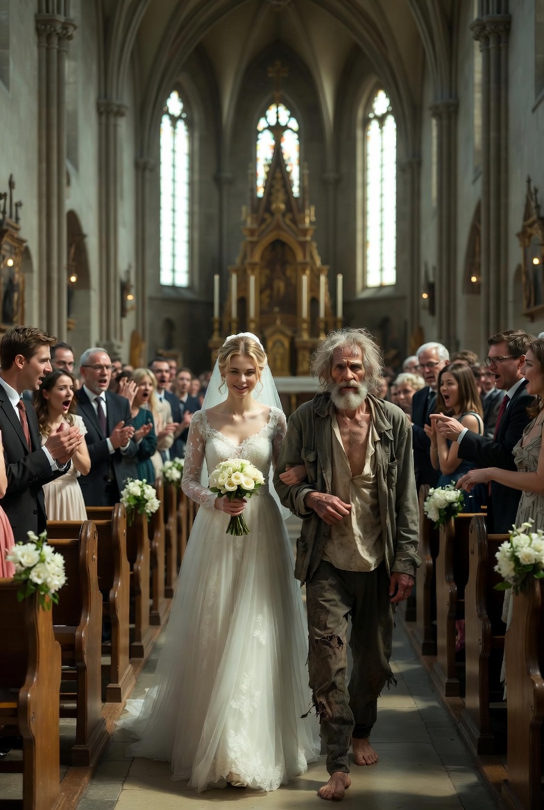 🔥 THE BRIDE SAID SHE WAS WAITING FOR SOMEONE… WHEN THE DOORS OPENED, NO ONE EXPECTED WHO WALKED IN