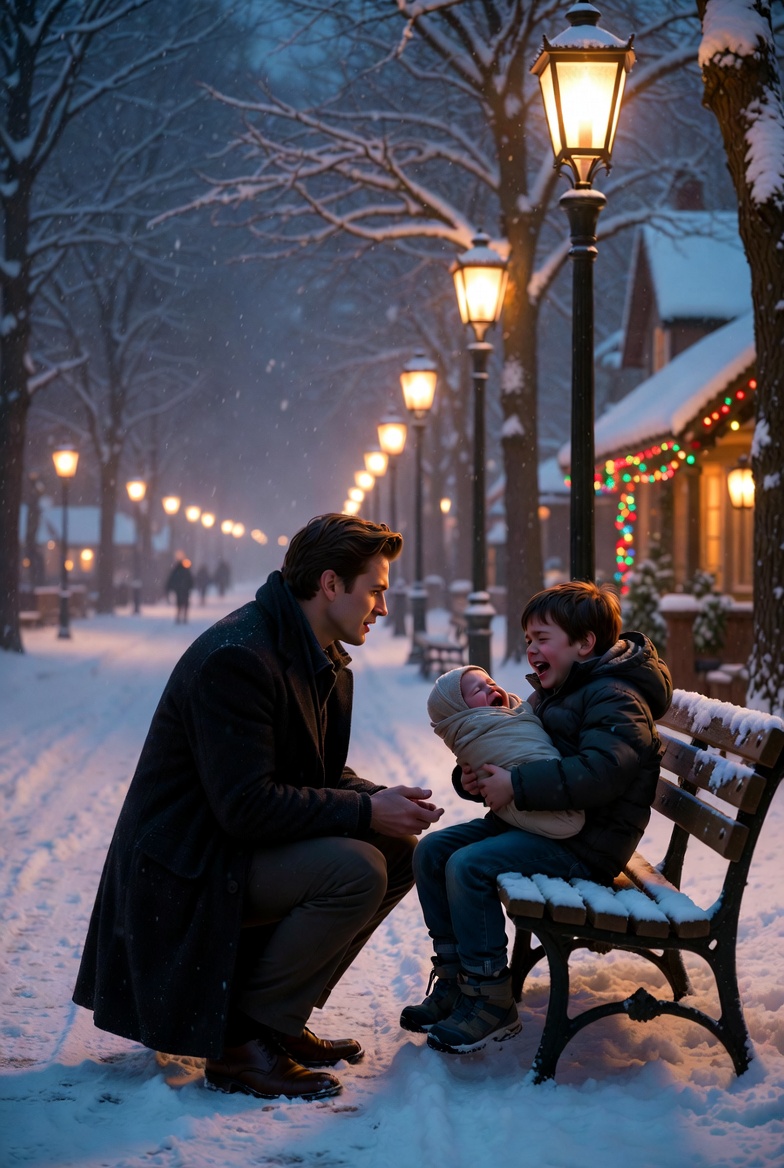 “Sir… My Baby Sister Is Freezing”: The Night a Stranger in the Snow Became Their Miracle