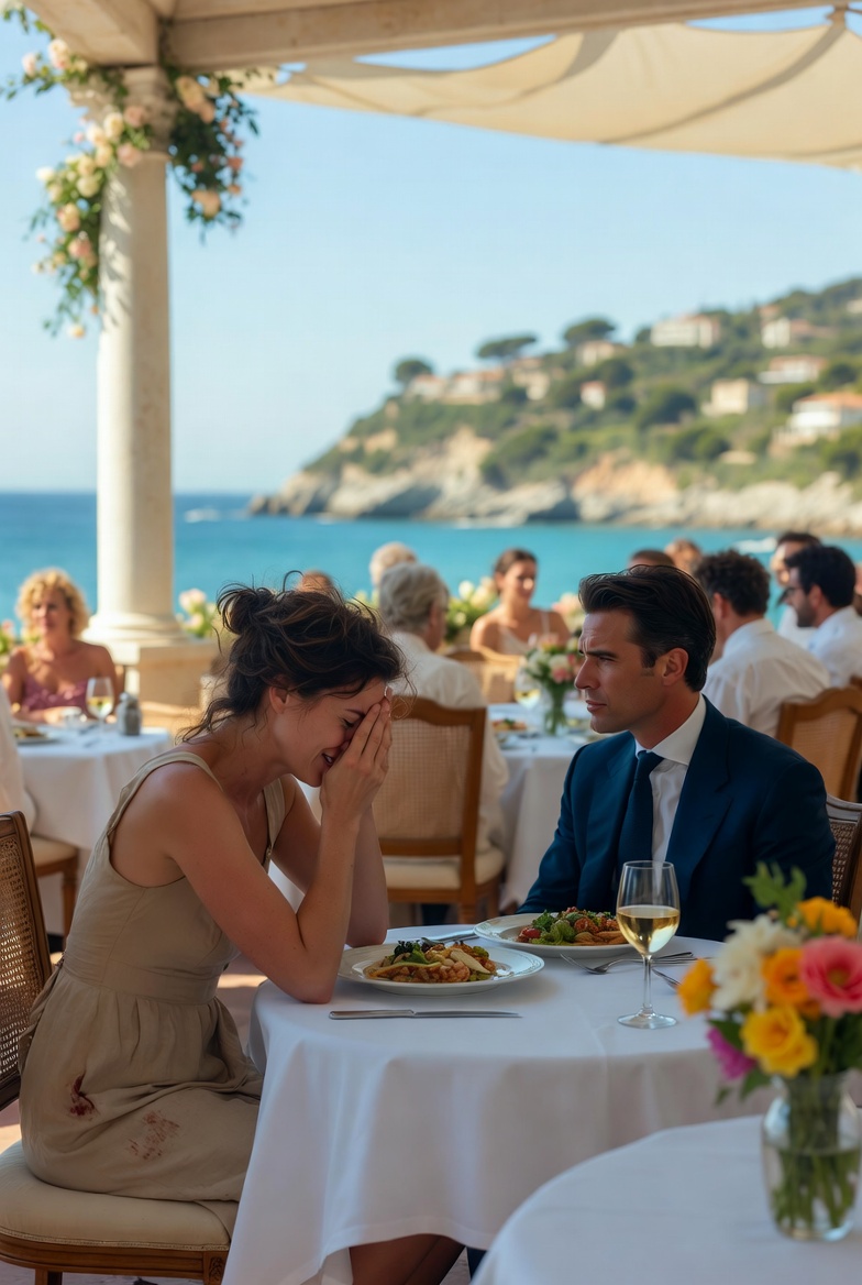 SHE ASKED TO EAT AT HIS TABLE FOR ONE NIGHT… BUT THE BILLIONAIRE TURNED WHITE THE MOMENT HE SAW THE BIRTHMARK ON HER SHOULDER