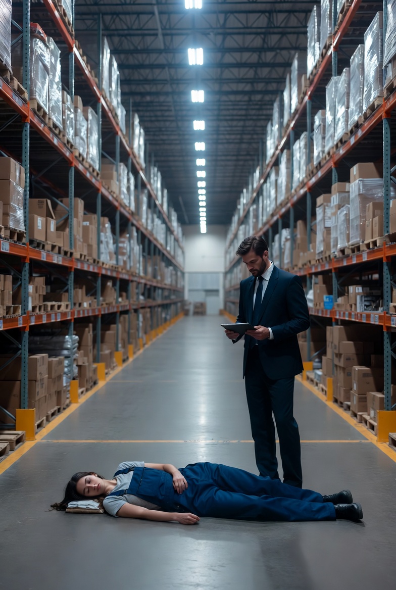 Warehouse Girl Slept Between Boxes… Until the Millionaire Owner Saw Her on Camera