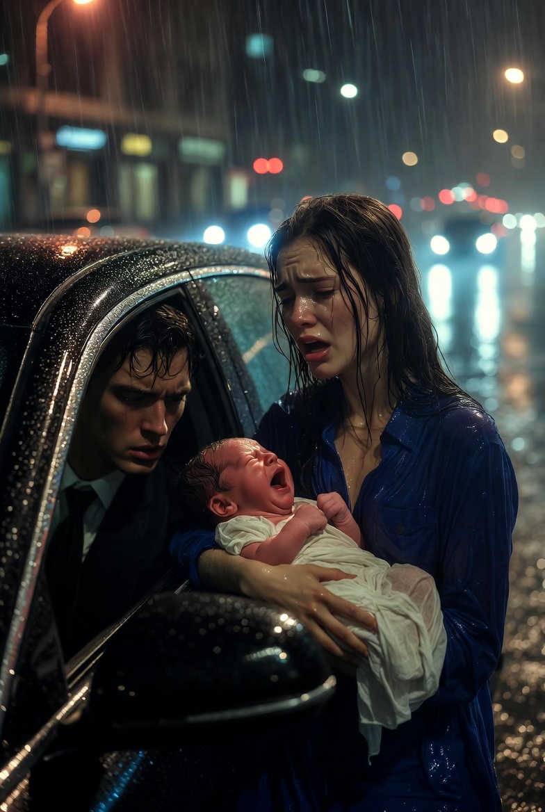 💔🌧️ “The Millionaire Refused to Help a Mother in the Rain… Three Years Later, She Became His Salvation”